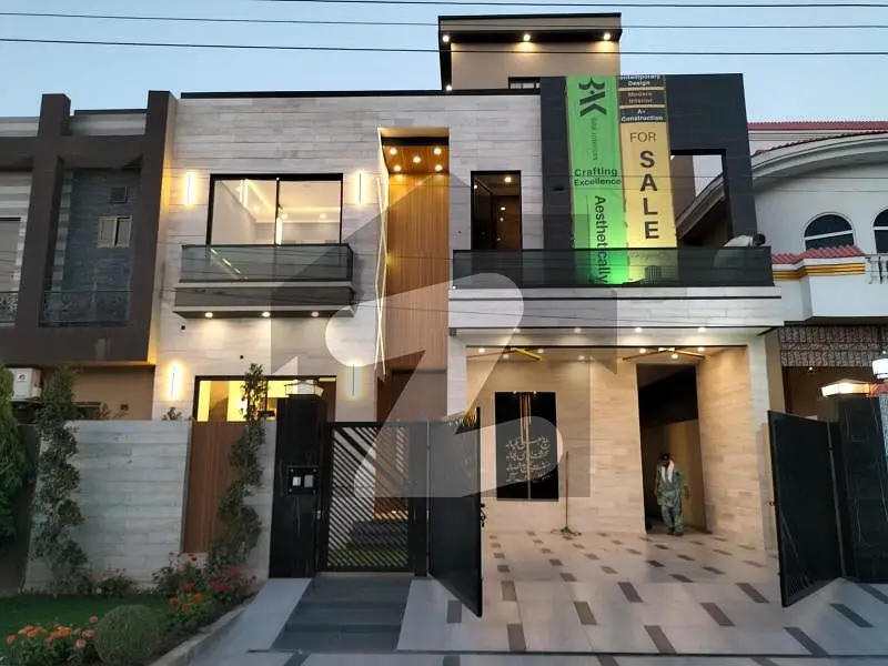 10 Marla Brand New Super Luxury Ultra Modern Design Facing park House For sale in Valencia Town Lahore