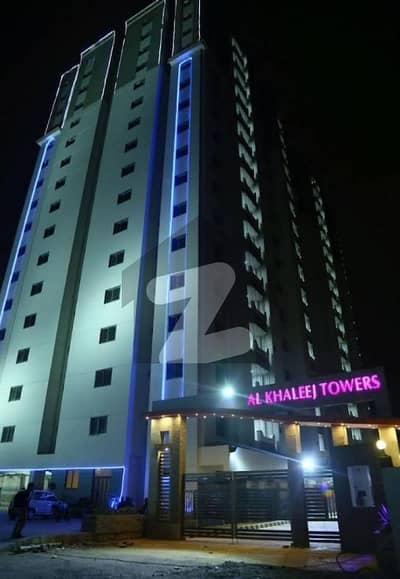 الخلیج ٹاور شہید ملت روڈ,کراچی میں 3 کمروں کا 8 مرلہ فلیٹ 1.85 کروڑ میں برائے فروخت۔