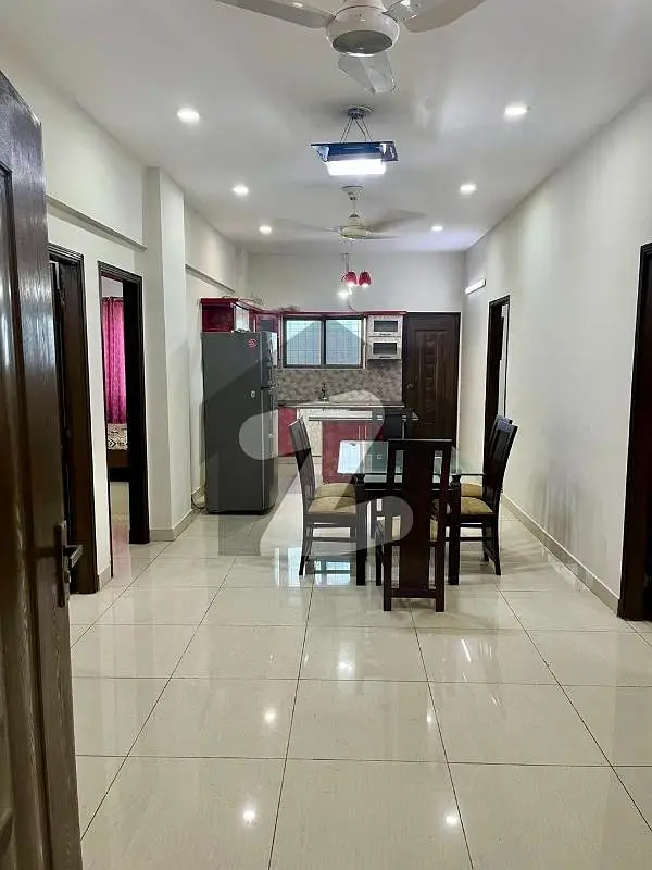 Exquisitely furnished 3 bedroom 1500 square feet west open apartment in a recently built project located at Big Bukhari Commercial DHA phase 6 is available for rent