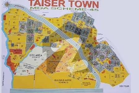 Taiser Town MDA Scheme 45 CORNER PLOT 120 yds