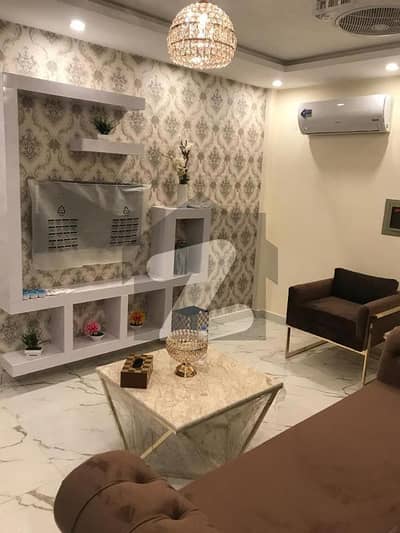 2 Bedroom Brand New Fully Furnished Flat Available For Rent In Secter C Bahria Town Lahore
