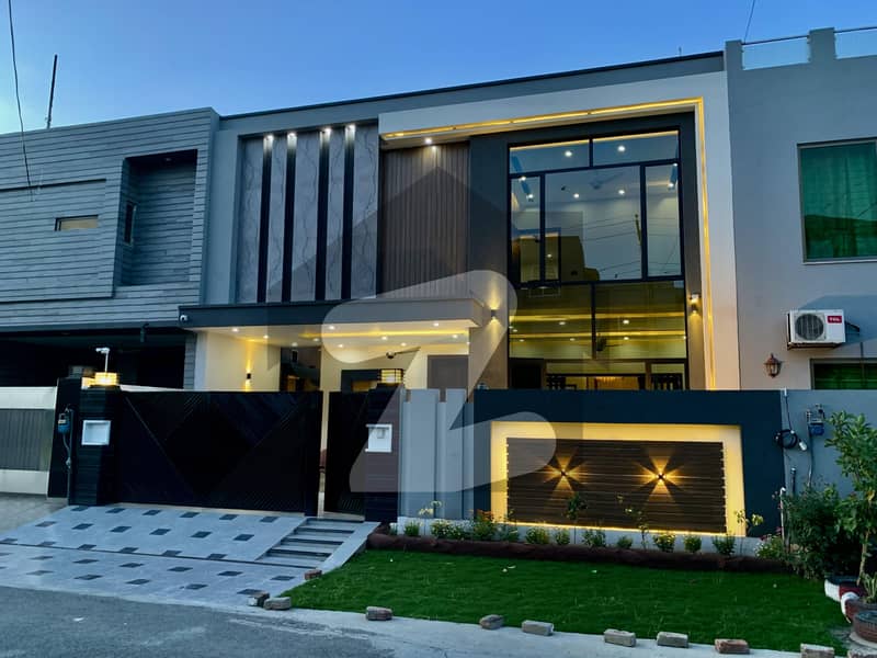 10 Marla Brand New Ultra Modern Design With Double Height lobby House For Sale In Tariq Garden