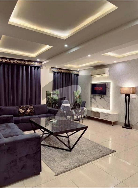 Fully Furnished Luxury 2-Bed Apartment Available For Rent At A Very Prime Location Of Bahria Town