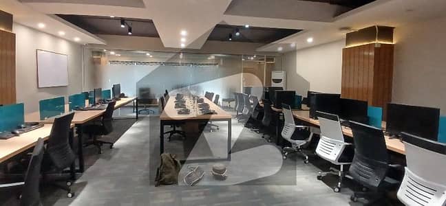 FURNISHED OFFICE 2000 SQUARE FEETS 60 WORK STATION