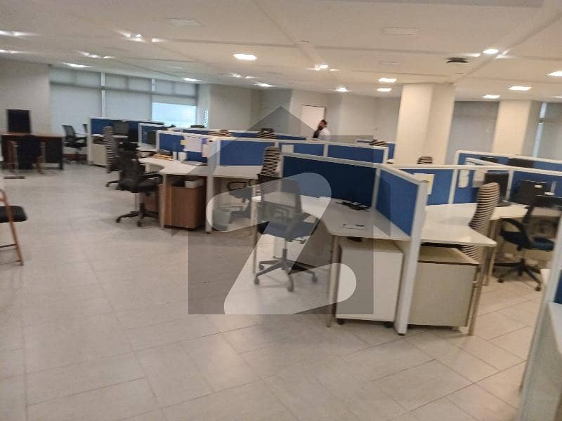 SEMI FURNISHED OFFICE IS AVAILABLE ON THE RENT INTHE COMMERCIAL BUILDING AT MAIN SHAHRE E FAISAL