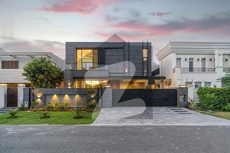 One Kanal Brand New Luxury Ultra-Modern Design Most Beautiful Bungalow 2 Servant Quarter In Basement For Sale At Prime Location Of DHA Lahore Near to Park & DHA Raya Golf Course