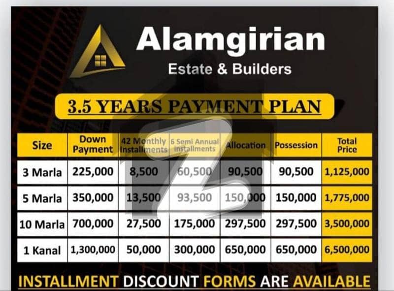 5marla file plot easy installments available for sale 5marla file plot easy installments available for sale