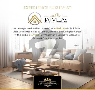 TAJ RESIDENCIA 
5 Marla villas available on 5 year easy installments