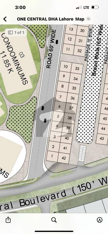Facing Park 8 Marla Commercial Plot for Sale Main Airport road DHA Phase 8 Lahore