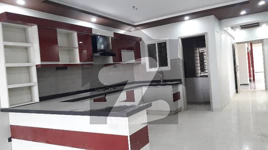 3Bed Drawing Dining Brand New Portion Rent At Pechs Near Shaheed e Millat Raod with 2Car Parking Standby Generator and Community Hall Play Area