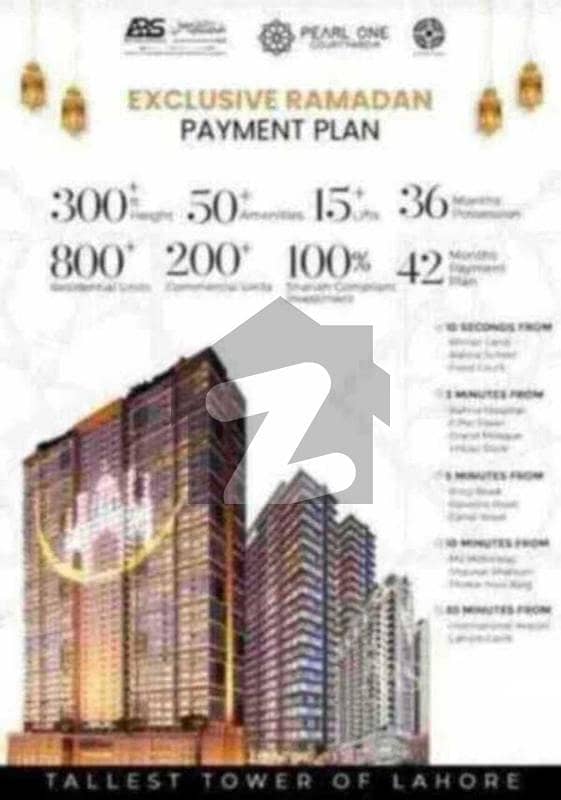 4 Bed Luxurious Apartment For Sale on 3 Year Instalment Plan In Pearl One Bahria Town Lahore