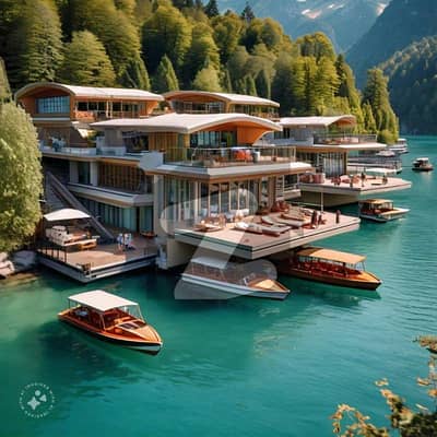 1 Kanal Lake Facing View Plot, Margalla Hills Facing View, 360 Degree View, Surrounding Lush Green Area With Beautiful Mountains, Lake Shore City Islamabad