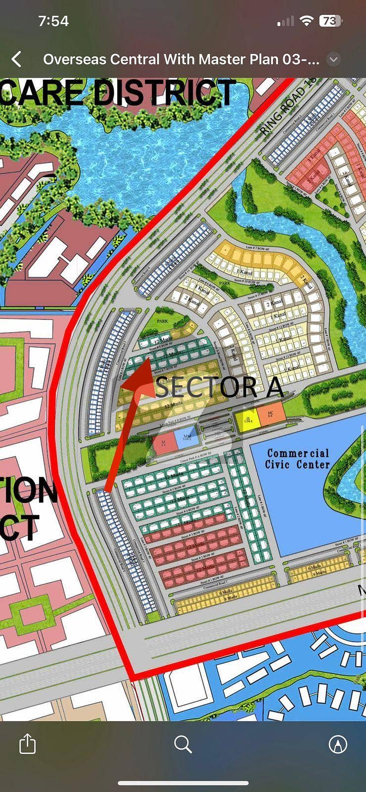 12 Marla Overseas Central Plot sector A