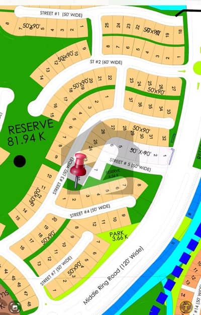 DHA 3 ISLAMABAD I 25 Marla Plot For Sale In Sector B