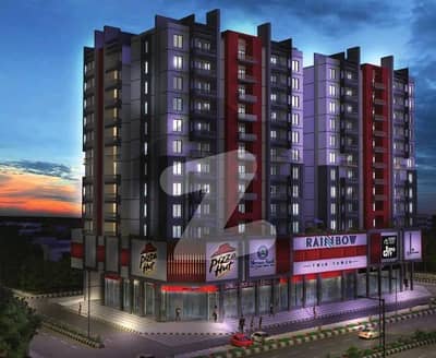 Wonderful Flats For Sale In Rainbow Twin Towers Adjacent To Rainbow Sweet Homes And Rainbow Classic Homes Shahnawaz Society Sector 51-A Scheme 33 Karachi