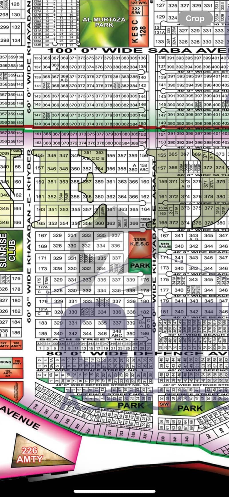 2000 YARDS PLOT ZONE "D"