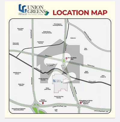 10 Marla Res, On Ground Plot for Sale Union Greens Phase-2, Pine Avenue, Lahore.