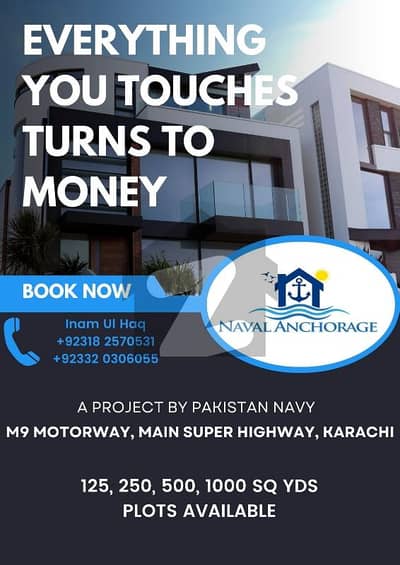 Naval Anchorage Karachi 500 Sq Yard Plot File Available For Sale