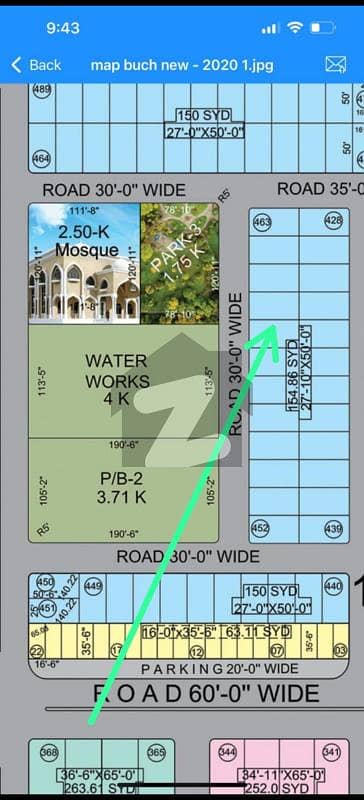 Plot For Sale in Buch Villas maink Block