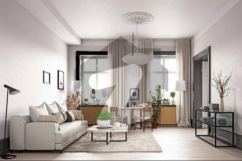 2 Bed Drawing + Lounge Corner West Open Flat Apartment in Bahria Town