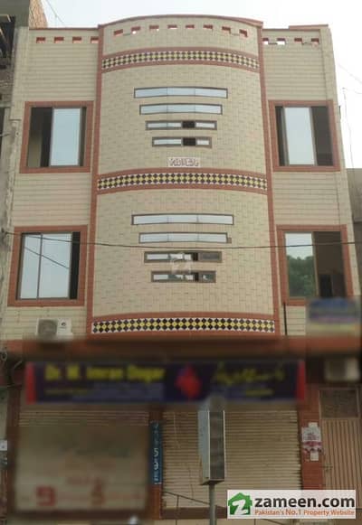 Triple Story Beautiful Furnished Commercial Building 3rd Floor Flat Available For Rent At Tehsil Road, Okara