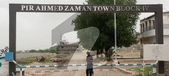 Block-4 Corner 400 Yards Plot in Pir Ahmed Zaman Town Available For Sale