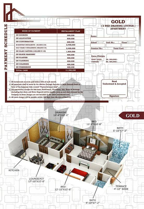 Flat available on Booking Located at Scheme 33