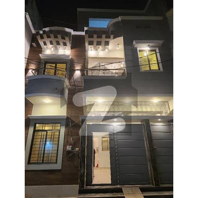 کاظم آباد ملیر,کراچی میں 4 کمروں کا 5 مرلہ مکان 3.3 کروڑ میں برائے فروخت۔