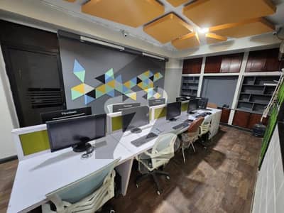 1500 Sq Ft FURNISHED OFFICE Is Available At Main Shahra E Faisal 24/7 Building