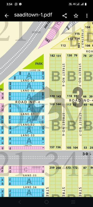 To Sale You Can Find Spacious Residential Plot In Saadi Town - Block 3