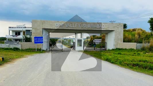 Corner Residential Plot On 40ft Wide Road For Sale In OPF Valley Zone-V Islamabad.