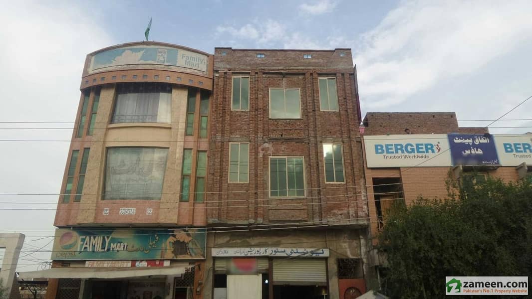 Triple Storey Commercial Building 3rd Floor Available For Rent At Main Faisalabad Road Okara