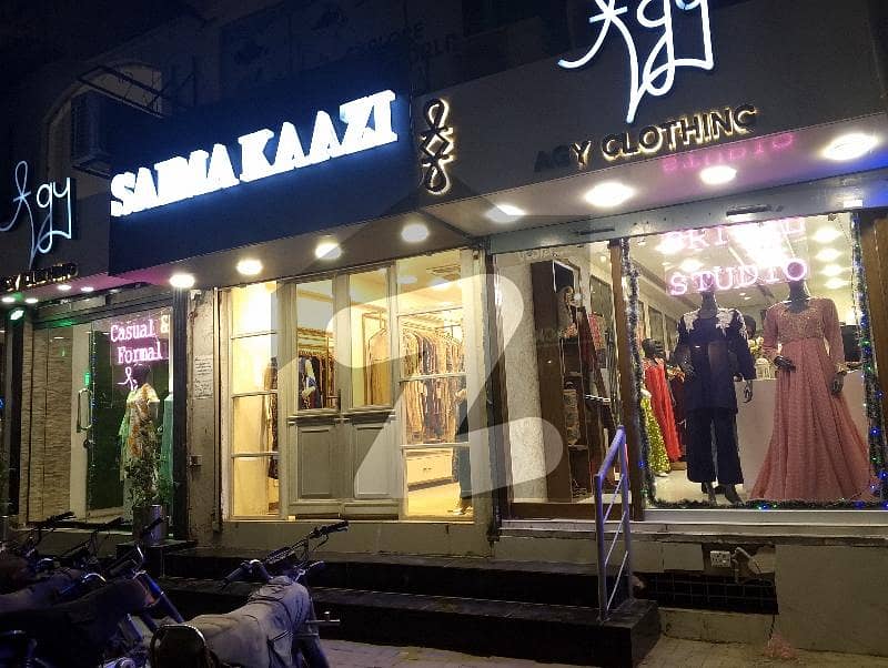 Shop + Basement For Rent In Zamzama Commercial Area Near Agha Noor