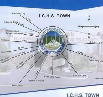 آئی سی ایچ ایس ٹاؤن ۔ فیز 2 اسلام آباد کوآپریٹو ہاؤسنگ,فتح جنگ روڈ,اسلام آباد میں 4 مرلہ کمرشل پلاٹ 6.0 لاکھ میں برائے فروخت۔