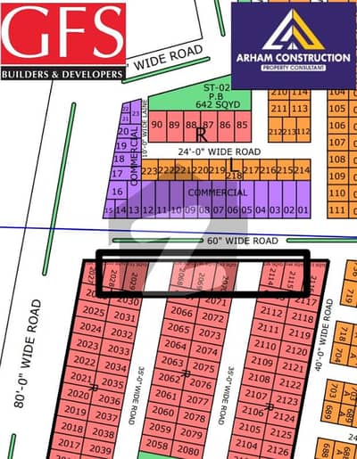 NORTH TOWN RESIDENCY PHASE 1 SUPERIOR 2 BLOCK 144syd 60feet Road Face Plot