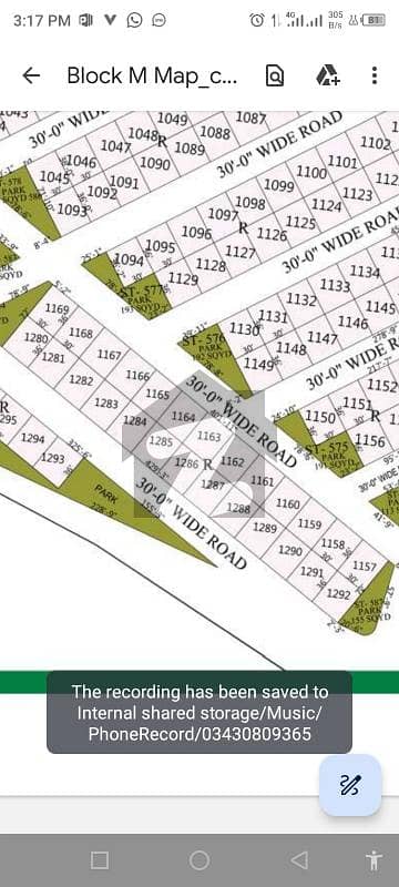 Park Facing Plot For Sale