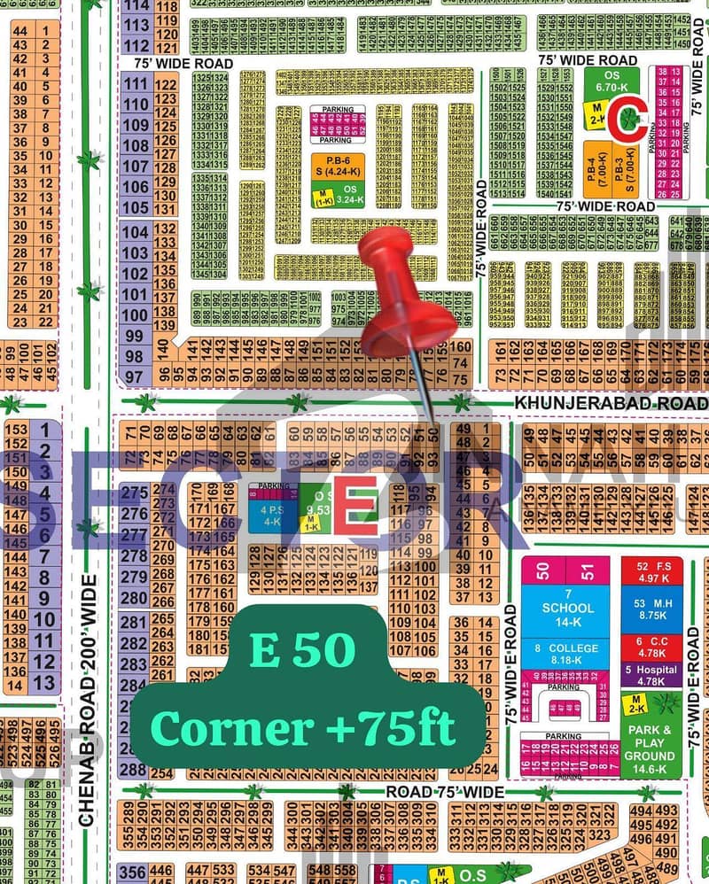 E Block 1-Kanal Corner Plus 75ft Khunjrab Road Possession Plot For Sale Lda City Lahore E Block 1-Kanal Corner Plus 75ft Khunjrab Road Possession Plot For Sale Lda City Lahore