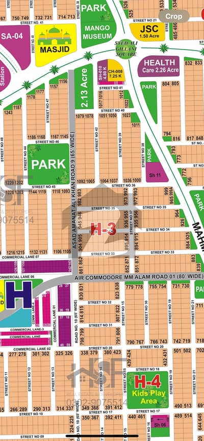 1 Kanal Residential Plot For sale In DHA Phase 1 Sector H - Block 3