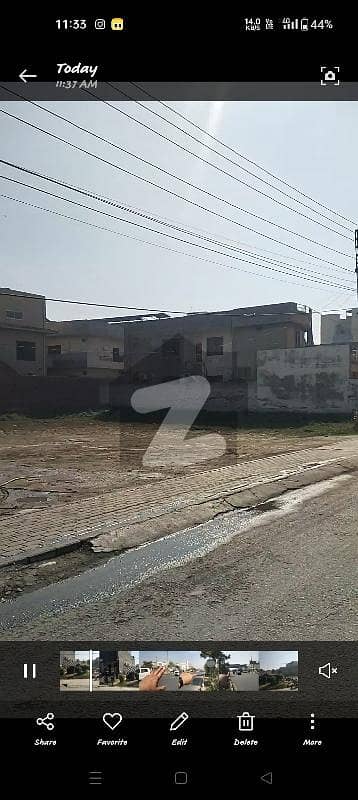 1 Kanal Semi Commercial Facing Canal Road Plot For Sale In Johar Town