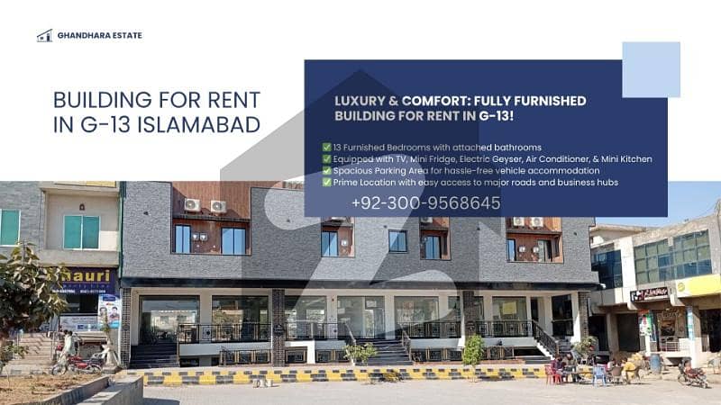 Fully Furnished Building for Rent in G-13, Islamabad!