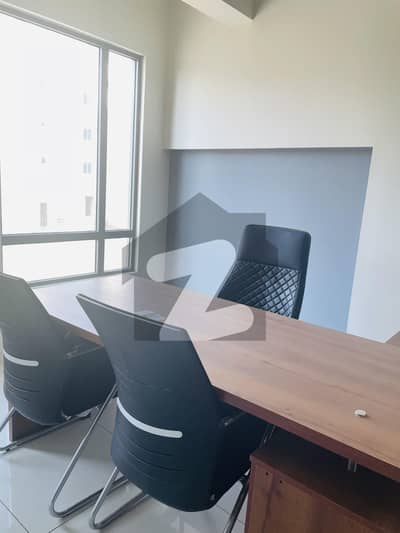 Prime Office Space For Rent - 1050 Square Feet On 1st Floor With Lift Fully Furnished New Furniture Location Al Murtaza Commercial, Phase 8
