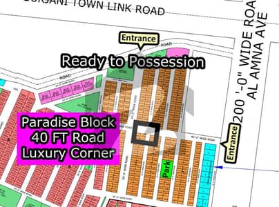 L - 3739 (40 FT Road + Corner) North Town Residency Phase - 01