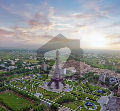 8 Marla Corner Commercial Plot Facing Eiffel Tower For Sale In Sector F Bahria Town Lahore