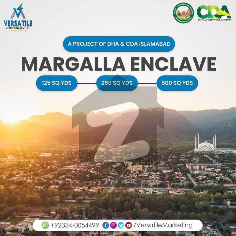 One kanal plot available for sale margala enclave