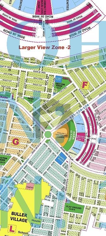 9-Prism Outclass Location Near Golf Course, 1-Kanal Plot