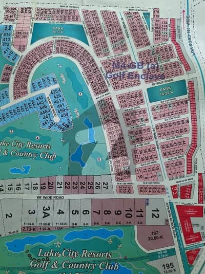 One Kanal Corner 60feet Road Faceing Park Plot