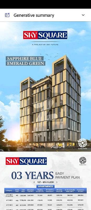 ASKARI 10 APARTMENT 3 BED ROOMS