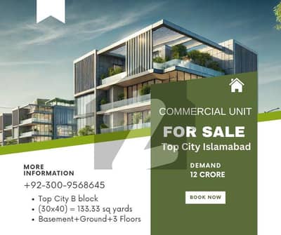 ٹاپ سٹی 1 اسلام آباد میں 11 کمروں کا 1 کنال عمارت 12.0 کروڑ میں برائے فروخت۔