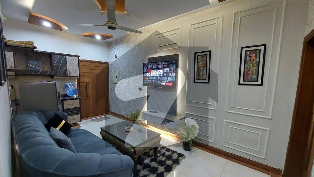 Ready-to-Earn Service Apartment in VIP Block 12 Jauhar, Karachi "Maham Tower" 10th Floor with Roof Fully Loaded with Furniture & Appliances | PKR 90 Lac Only!