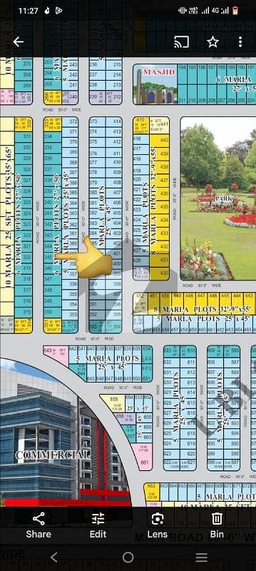 L block 6 Marla plot available for sale prime location
